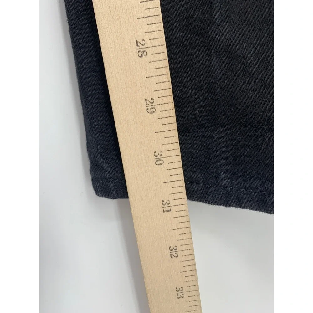 Levis 501 Jeans Mens 36x32 Black Straight Leg Button Fly Denim Pants